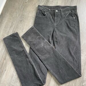 Helmut Lang Women's Skinny Pants in Charcoal Gray